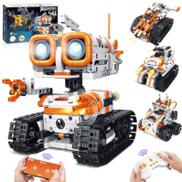 MOJINO Robot Toy od 5 6 7 8 9 10 11 Chlapec 12+, Technologie 4 v 1 od 5 do 12 let Chlapci Robot Děti Aplikace Dálkové ovládání D